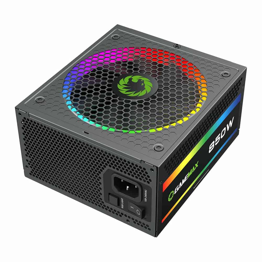 (image for) GameMax RGB-850 Pro 850 Watt Fully Modular 80+ Gold ARGB PSU/Power Supply